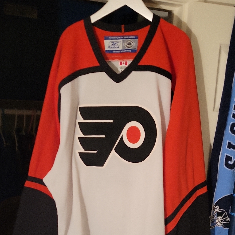 White Authentic Flyers Jersey